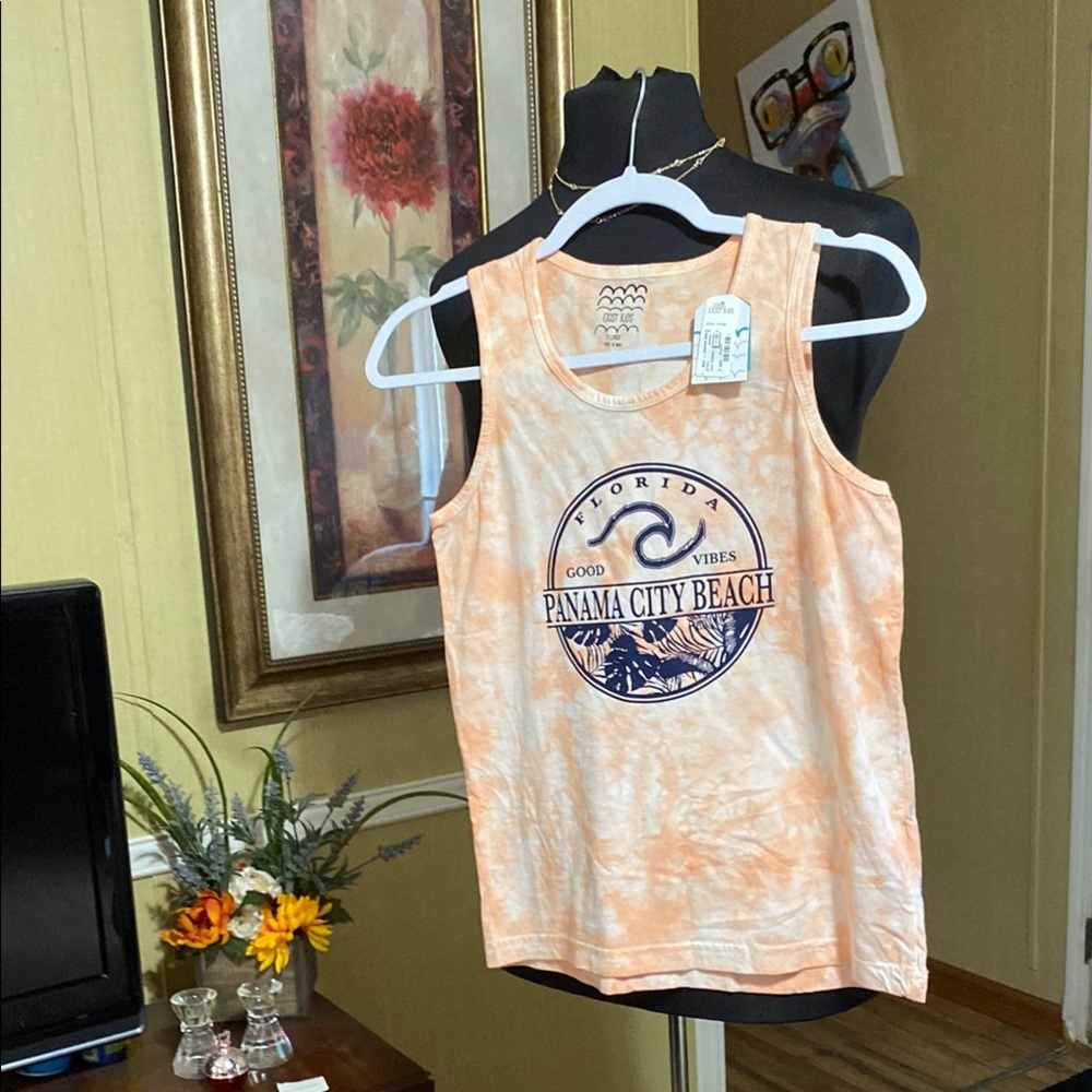 Exist Orange Tie-Dye Kids Tank Top
